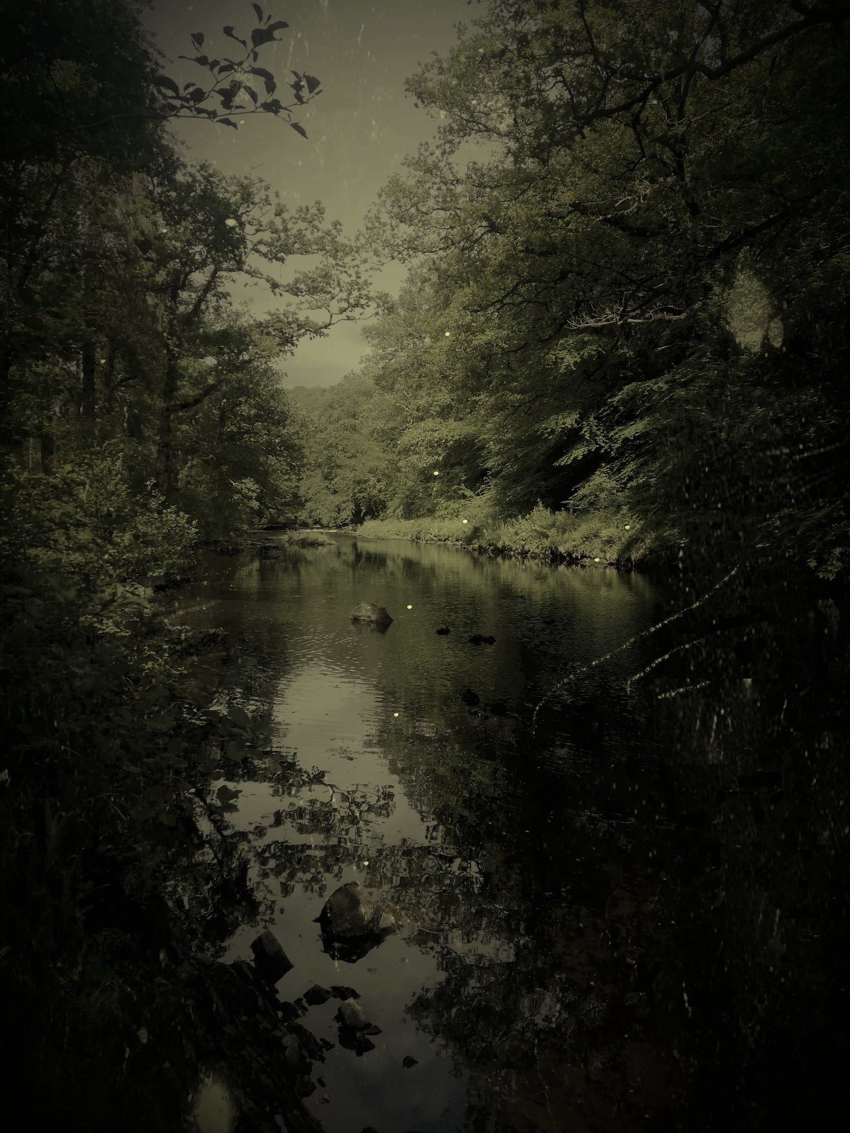 A dark river